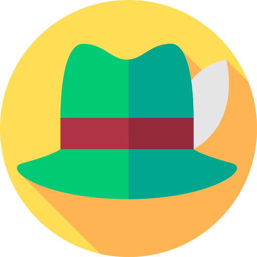 sombrero Flat Circular Flat icono