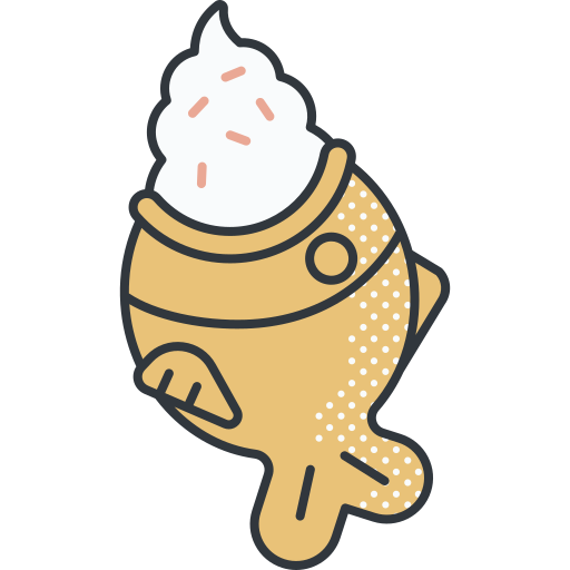 Taiyaki Detailed Offset Lineal color icon