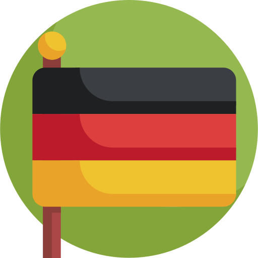 Немецкий Detailed Flat Circular Flat иконка