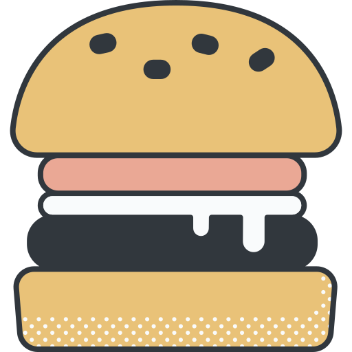 Бургер Detailed Offset Lineal color иконка