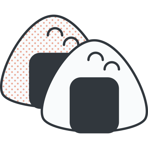 onigiri Detailed Offset Lineal color ikona