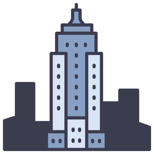 Empire state MaxIcons Lineal color icon