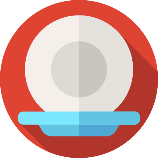 플레이트 Flat Circular Flat icon
