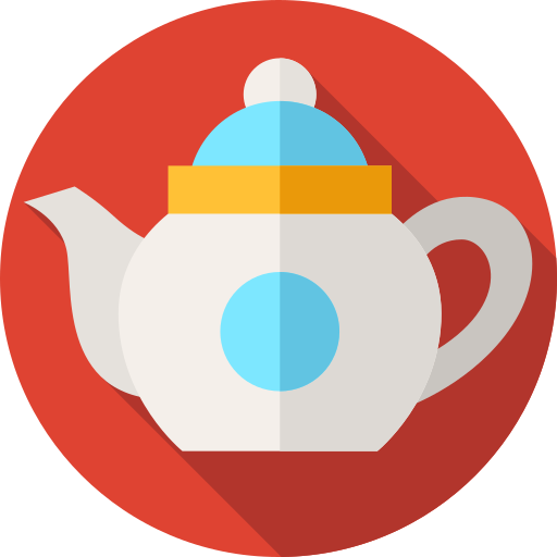 Teapot Flat Circular Flat icon