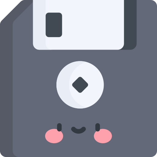 Floppy disk Kawaii Flat icon