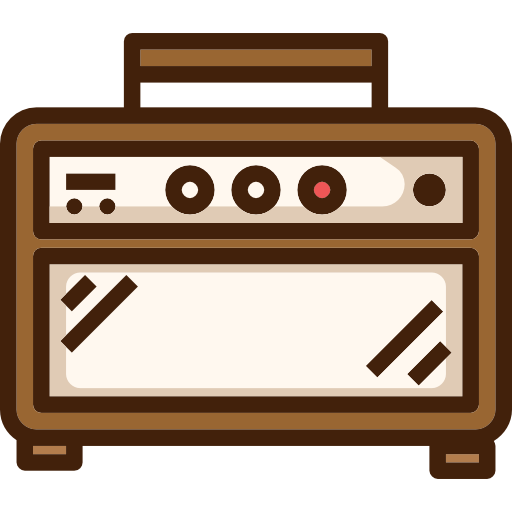 Amplifier Smooth Contour Linear color icon