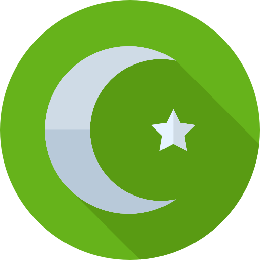 イスラム教徒 Flat Circular Flat icon