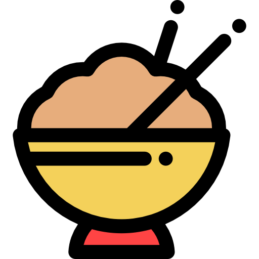 Japanese food Detailed Rounded Lineal color icon
