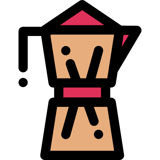 Coffees Detailed Rounded Lineal color icon