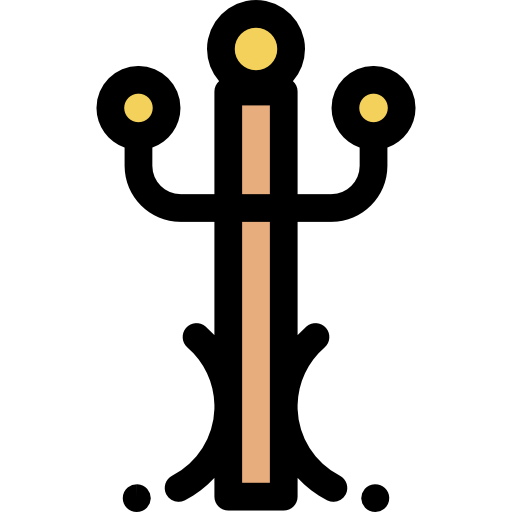 ハンガー Detailed Rounded Lineal color icon