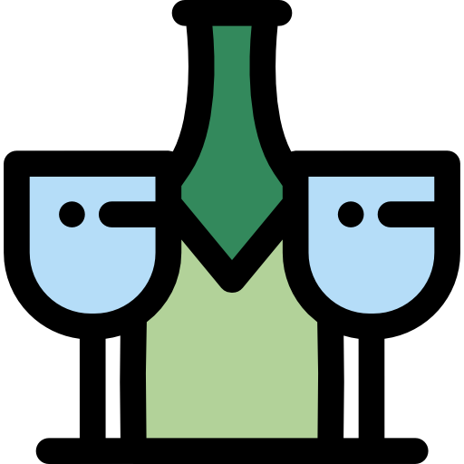 Alcoholic Detailed Rounded Lineal color icon