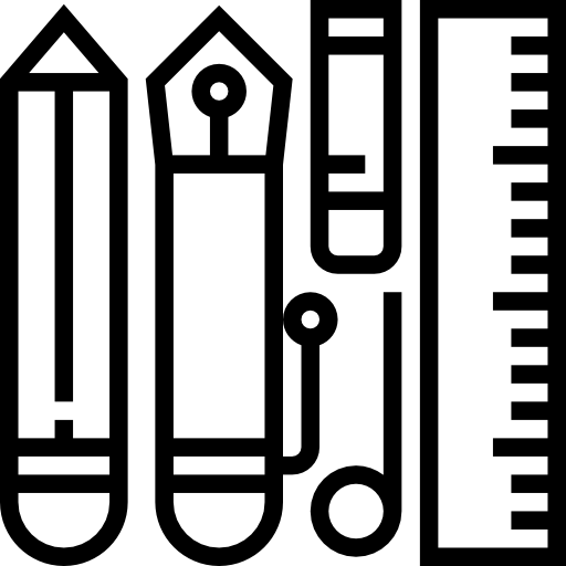 Office material Meticulous Line icon