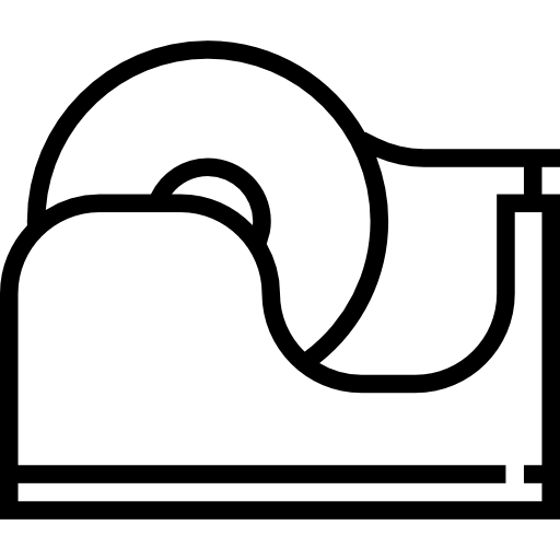 Adhesive tape Meticulous Line icon