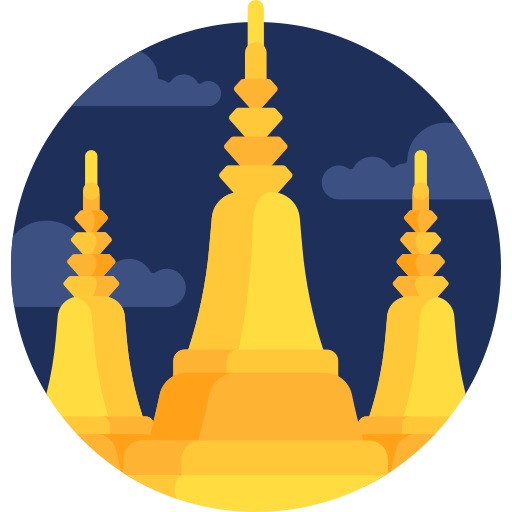 Wat phra kaew Detailed Flat Circular Flat icon