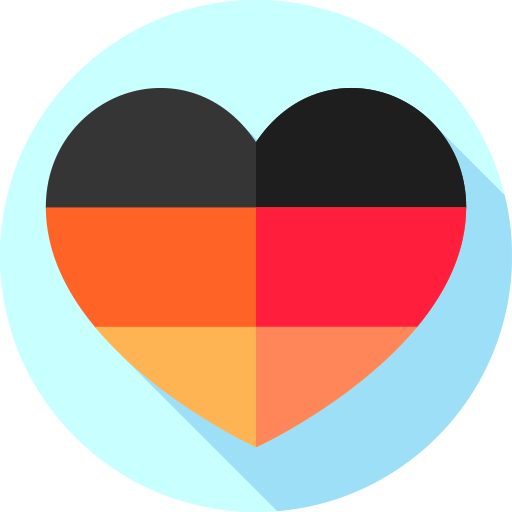ドイツの国旗 Flat Circular Flat icon
