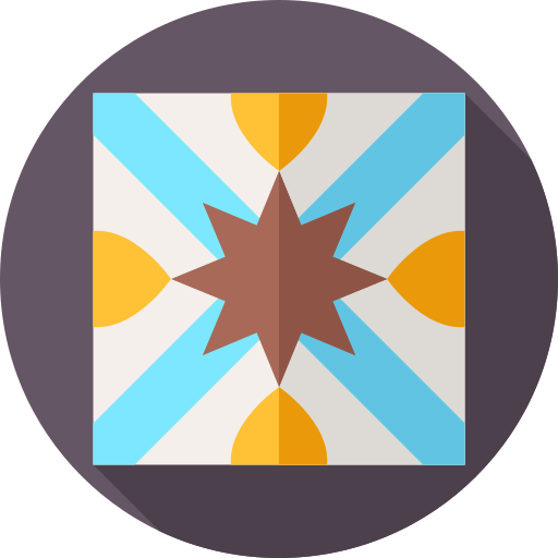 loseta Flat Circular Flat icono