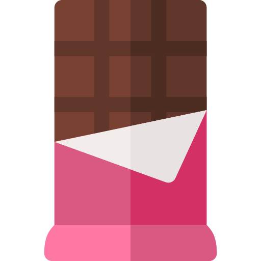 barra de chocolate Basic Rounded Flat Ícone
