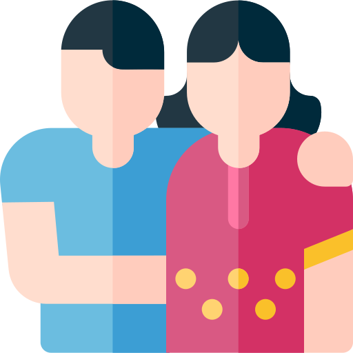 Siblings Basic Rounded Flat icon