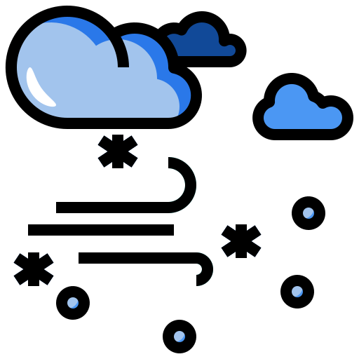 Снежная буря Surang Lineal Color иконка