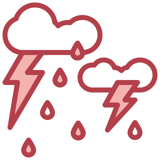 Heavy rain Surang Red icon