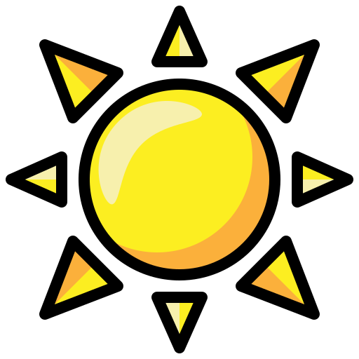słoneczny Surang Lineal Color ikona