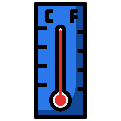 Thermometer Surang Lineal Color icon