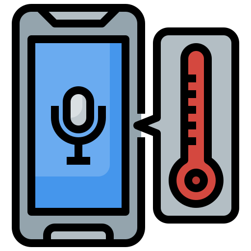 Temperature Surang Lineal Color icon