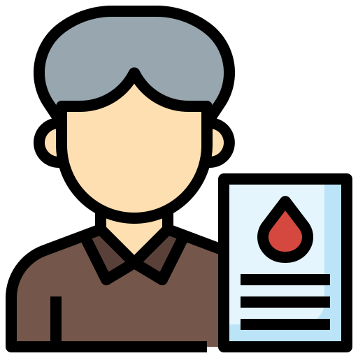 Blood test Surang Lineal Color icon