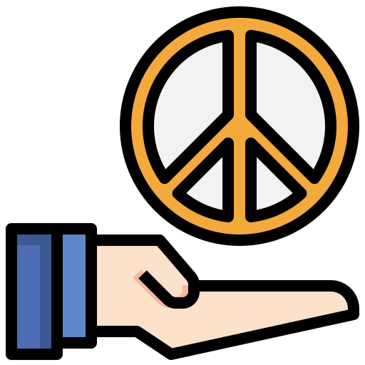 Символ мира Surang Lineal Color иконка