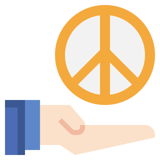 Peace symbol Surang Flat icon