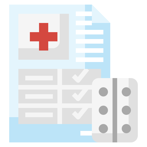 Medical prescription Surang Flat icon