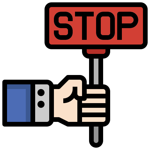 segnale di stop Surang Lineal Color icona