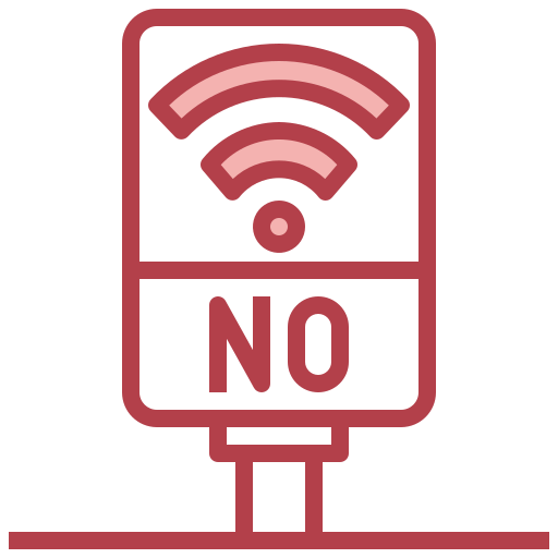nessuna connessione wi-fi Surang Red icona