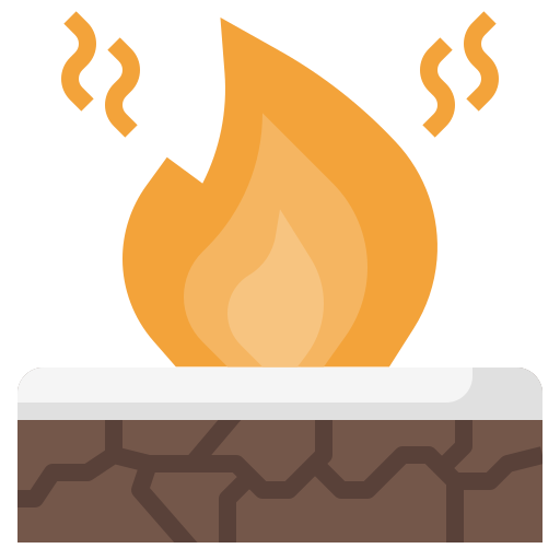lagerfeuer Surang Flat icon