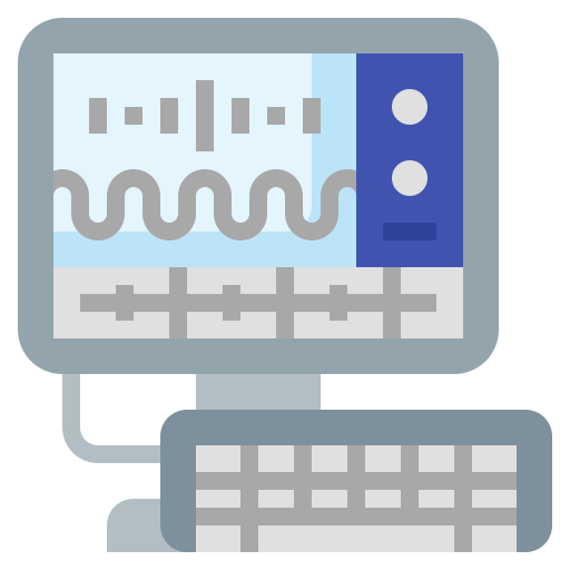 Sound editing Surang Flat icon