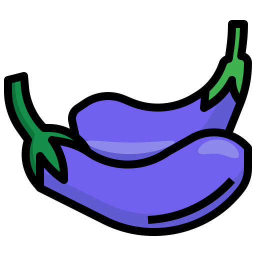 Eggplants Surang Lineal Color icon