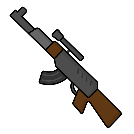 rifle Generic Outline Color icono