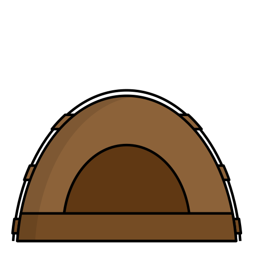 Палатка Generic Outline Color иконка