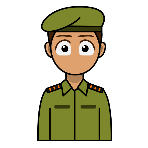 soldat Generic Outline Color Icône