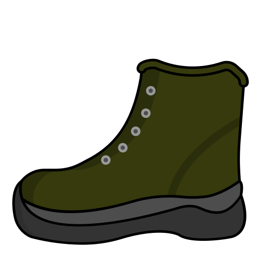 Армейские сапоги Generic Outline Color иконка