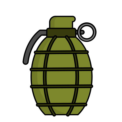 手榴弾 Generic Outline Color icon