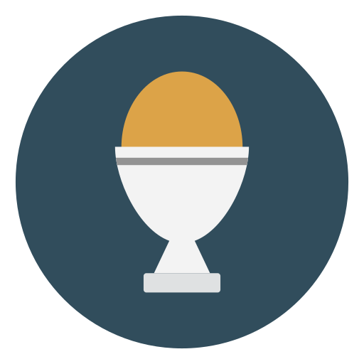 huevo duro Vector Stall Flat icono