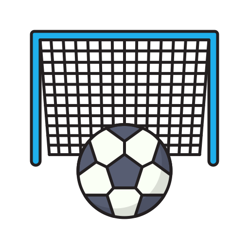 fußball Vector Stall Lineal Color icon