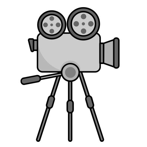 kamera wideo Generic Outline Color ikona