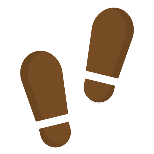 voetafdruk Generic Flat icoon