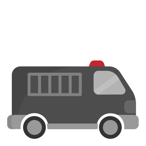 auto della polizia Generic Flat icona