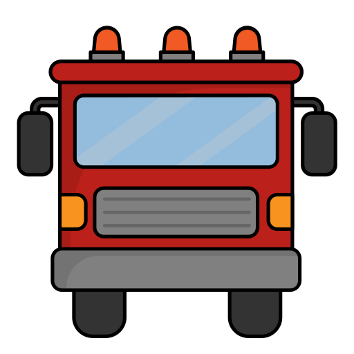 camión de bomberos Generic Outline Color icono