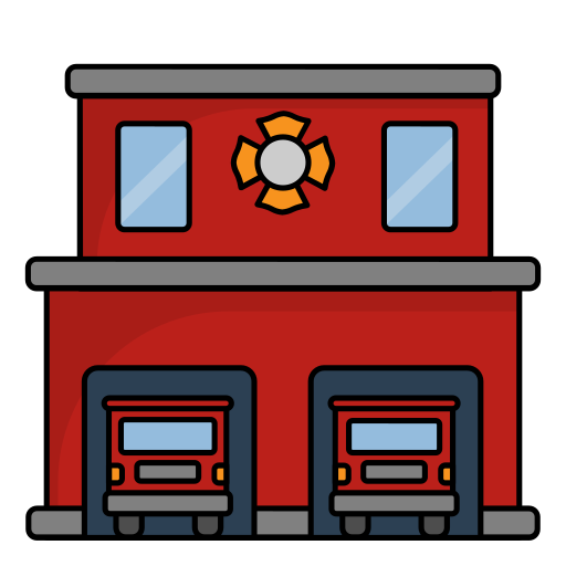 Fire station Generic Outline Color icon