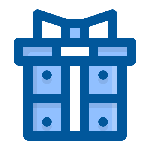 Gift box Generic Blue icon