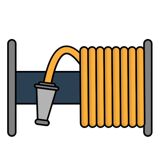 Fire hose Generic Outline Color icon